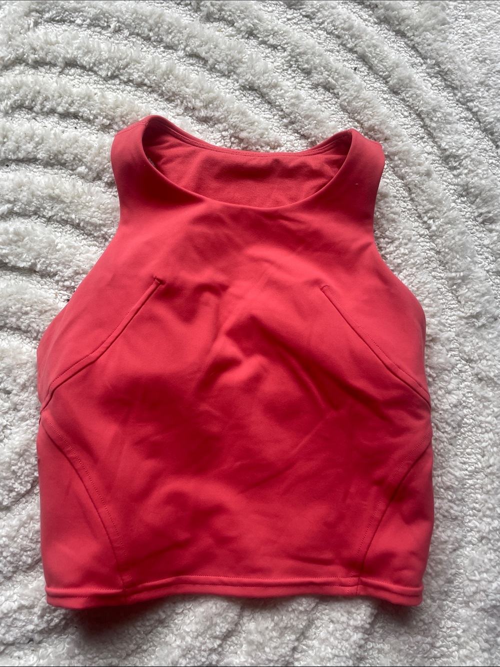 lululemon athletica Coral Sleeveless Crop Top